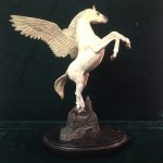Paul Wegner bronze sculpture "Pegasus"
