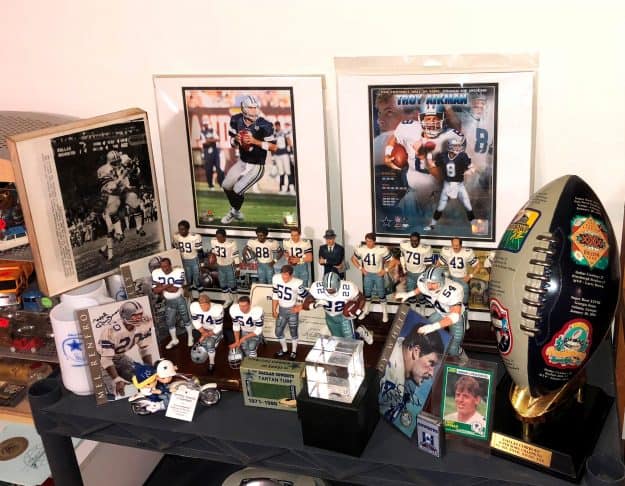 Dallas Cowboys Memorabilia and Baseball Treasures Hit Home