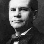 Black and white photo of Gustav Stickley