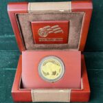 We took the proceeds from the sale of this American buffalo one ounce gold proof coin and reinvested it.