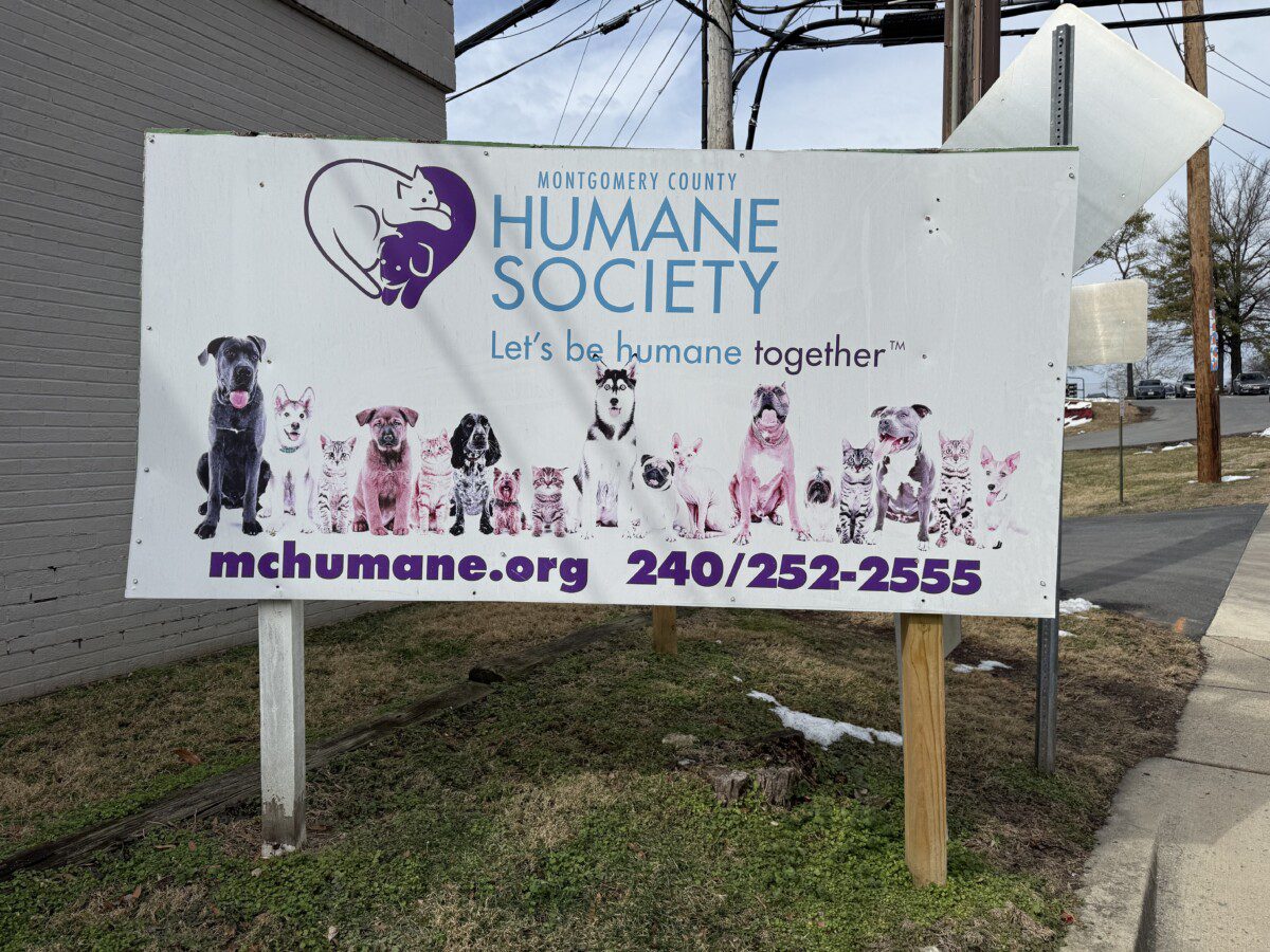 Montgomery County Humane Society sign