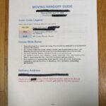 Written and color-coded instructions can be a big help to homeowners and to us.