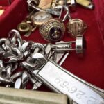 Jewelry chest draw includes costume jewelry but also valuable fine jewelery/gold.