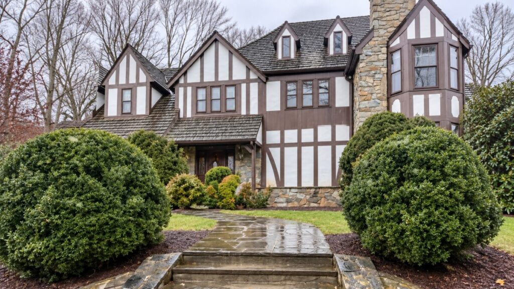 Upscale Tudor-style home in Great Falls, Virginia, where Orion’s Attic completed an estate liquidation and home cleanout.